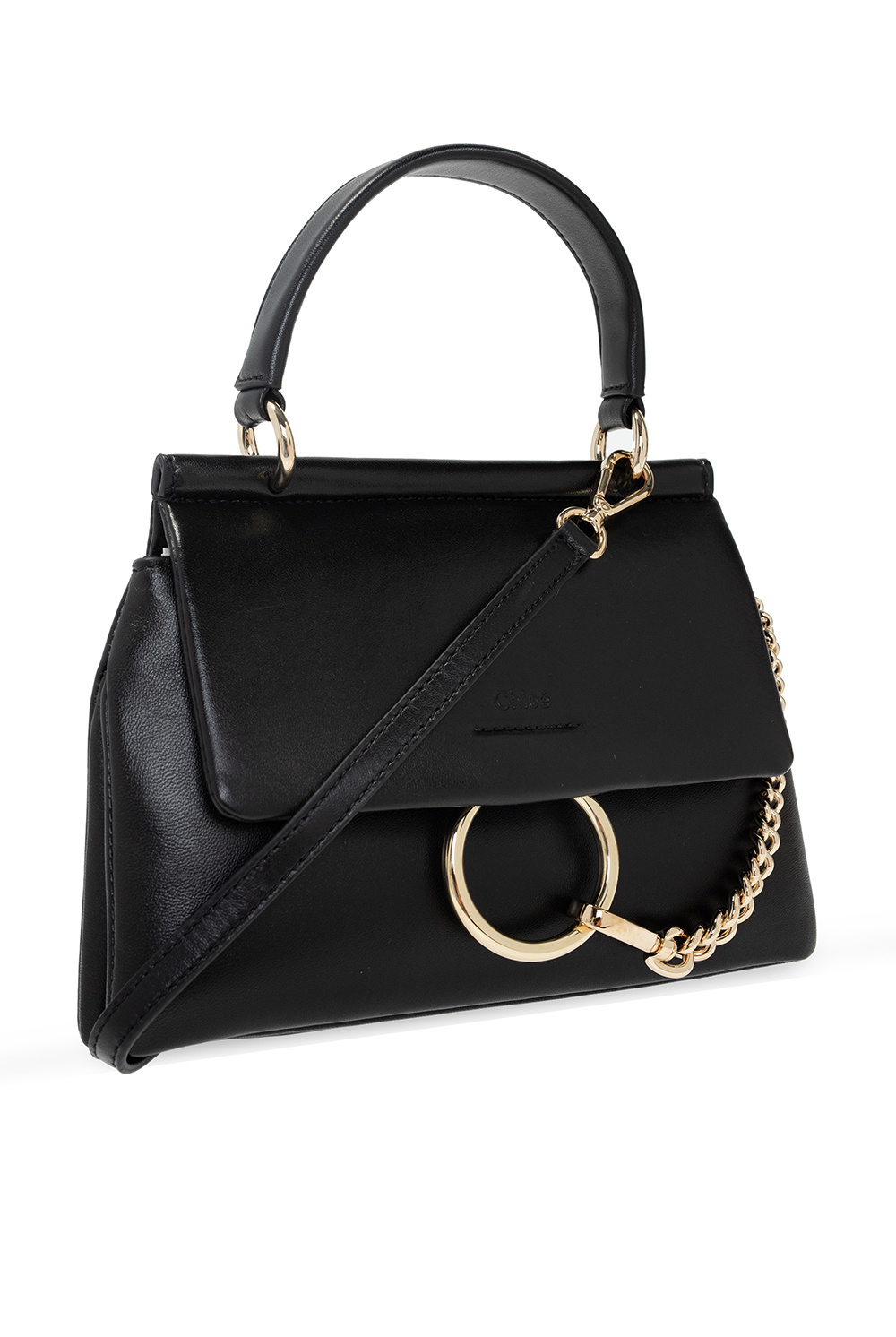 Chloe faye day small best sale pebbled ring shoulder bag